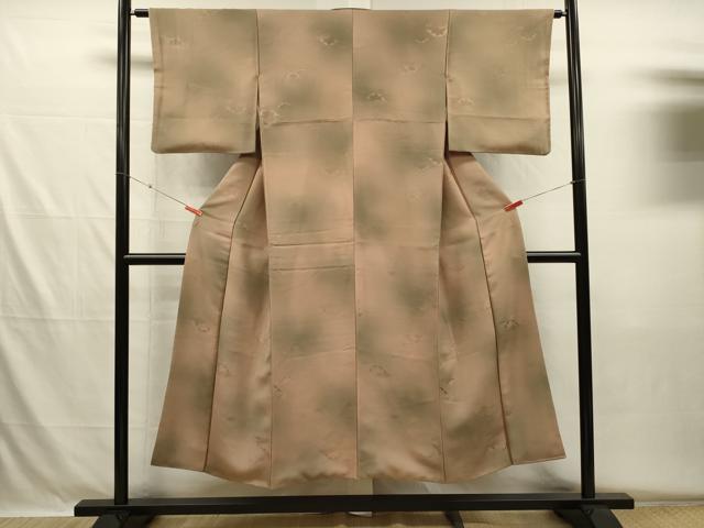 平和屋着物■上質な小紋　立波文　暈し染め　正絹　逸品　DABH5603ya