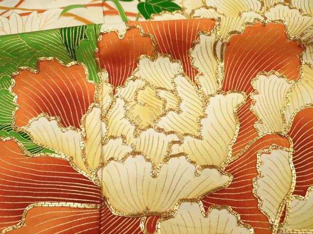 平和屋着物■豪華振袖　駒刺繍　牡丹　暈し染め　金彩　正絹　逸品　DABH5604ya
