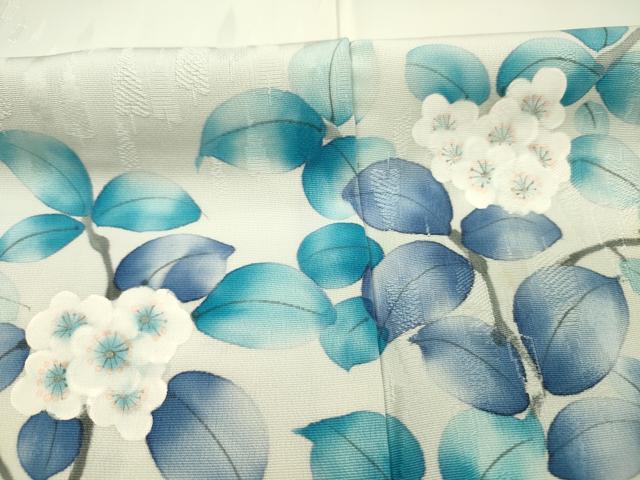 平和屋着物■訪問着　手描き　枝花文　正絹　逸品　DABH5606ya