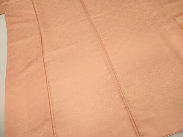 平和屋着物■上質な小紋　檜扇青海波地紋　暈し染め　正絹　逸品　DABH5619ya