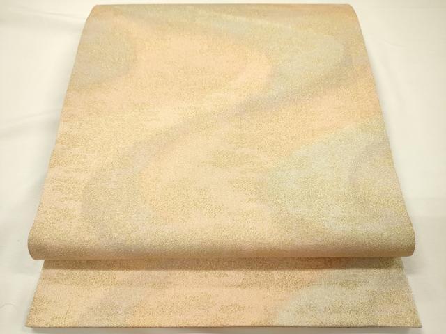 平和屋着物◎砂子綴れ　全通柄袋帯　霞文　金糸　正絹　逸品　DABH5635ya