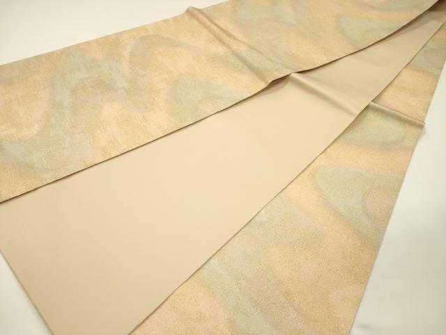 平和屋着物◎砂子綴れ　全通柄袋帯　霞文　金糸　正絹　逸品　DABH5635ya
