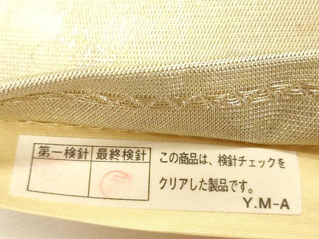 平和屋着物◎六通柄袋帯　宝尽くし舞桜文　金糸　引箔　正絹　逸品　DABH5643ya