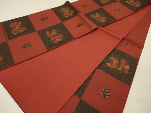 平和屋着物◎六通柄袋帯　紹巴帯　古今絵巻　正絹　逸品　DABH5658ya
