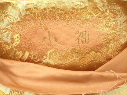 平和屋着物◎西陣　野々村織物謹製　六通柄袋帯　唐織　刺繍　小袖　宝尽くし　金糸　証紙付き　正絹　逸品　DABH5663ya