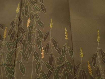 平和屋着物■訪問着　刺繍　草花文　暈し染め　三越扱い　正絹　逸品　DABH5670qa