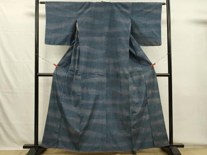 平和屋着物■上質な紬　霞文　正絹　逸品　DABH5677ya