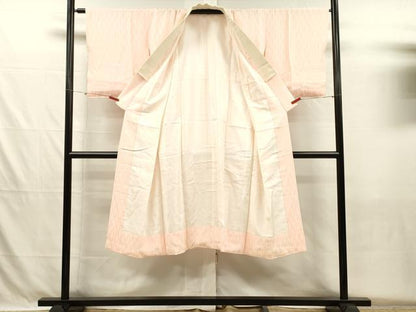 平和屋着物■長襦袢　袷　絞り　立涌文　正絹　逸品　DABH5683ya