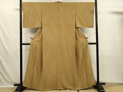 平和屋着物■上質な小紋　抽象文様　正絹　逸品　DABH5695ya