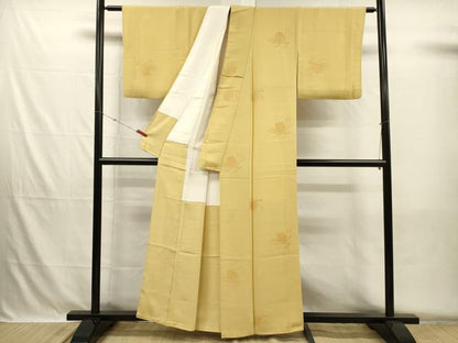 平和屋着物■上質な小紋　松ぼっくり　正絹　逸品　DABH5697ya