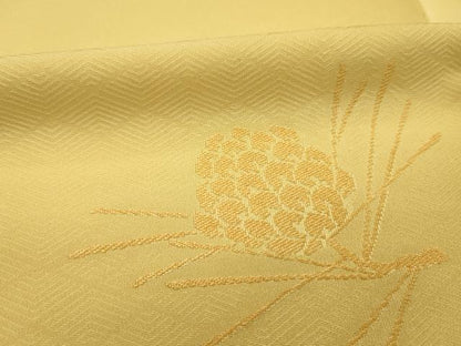 平和屋着物■上質な小紋　松ぼっくり　正絹　逸品　DABH5697ya