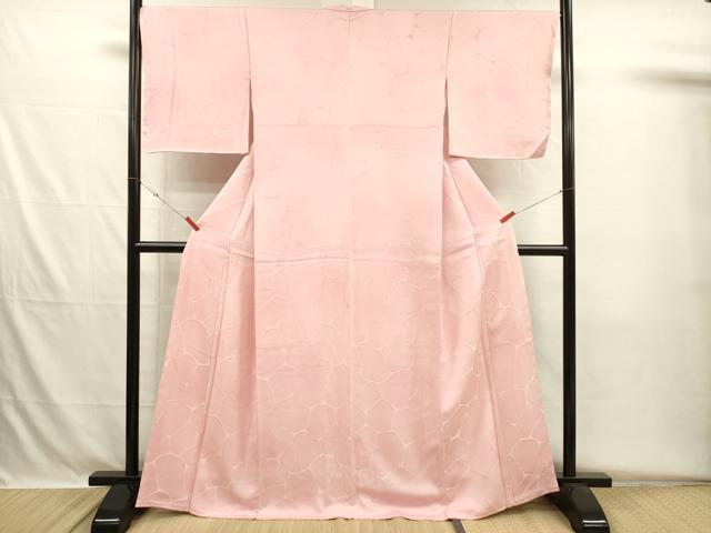 平和屋着物■上質な小紋　氷割れ地紋　暈し染め　大丸扱い　正絹　逸品　DABH5702ya