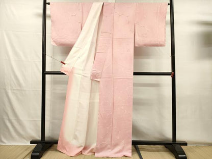 平和屋着物■上質な小紋　氷割れ地紋　暈し染め　大丸扱い　正絹　逸品　DABH5702ya