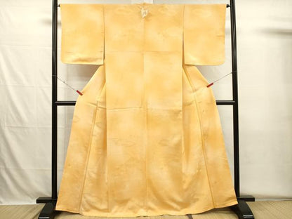 平和屋着物■上質な小紋　雲取り吉祥花地紋　暈し染め　正絹　逸品　DABH5703ya