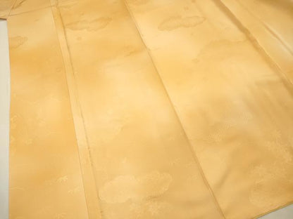 平和屋着物■上質な小紋　雲取り吉祥花地紋　暈し染め　正絹　逸品　DABH5703ya