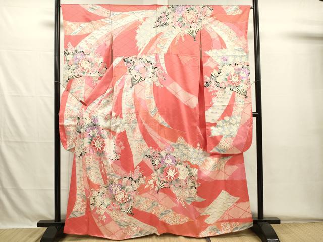 平和屋着物■豪華振袖　駒刺繍　花熨斗文　牡丹　銀彩　正絹　逸品　DABH5704ya