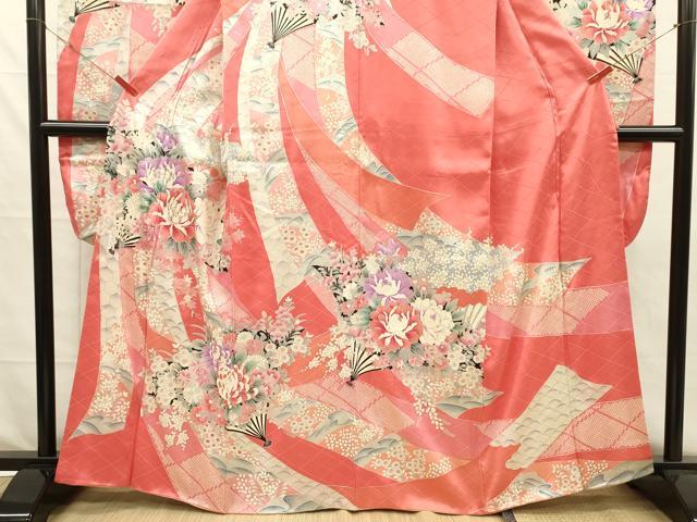 平和屋着物■豪華振袖　駒刺繍　花熨斗文　牡丹　銀彩　正絹　逸品　DABH5704ya