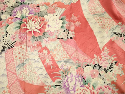平和屋着物■豪華振袖　駒刺繍　花熨斗文　牡丹　銀彩　正絹　逸品　DABH5704ya