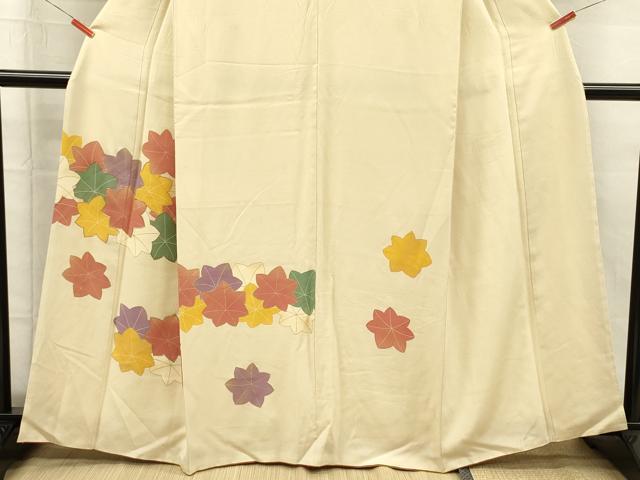 平和屋着物■訪問着　駒刺繍　舞楓文　金彩　正絹　逸品　DABH5706ya