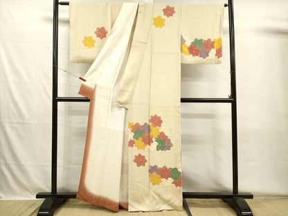 平和屋着物■訪問着　駒刺繍　舞楓文　金彩　正絹　逸品　DABH5706ya