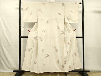 平和屋着物■上質な小紋　飾花文　正絹　逸品　DABH5710ya