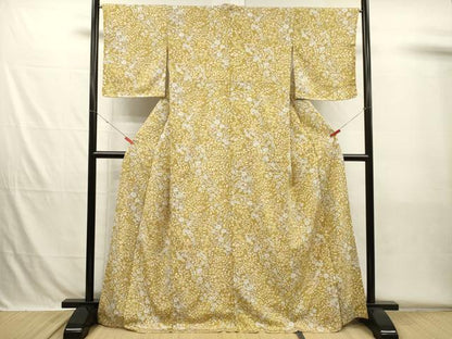 平和屋着物■上質な小紋　辻が花　正絹　逸品　未使用　DABH5715ya
