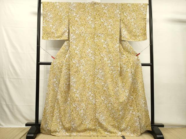平和屋着物■上質な小紋　辻が花　正絹　逸品　未使用　DABH5715ya