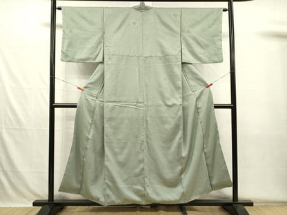 平和屋着物■上質な小紋　草葉文　正絹　逸品　DABH5719ya