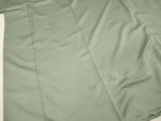 平和屋着物■上質な小紋　草葉文　正絹　逸品　DABH5719ya