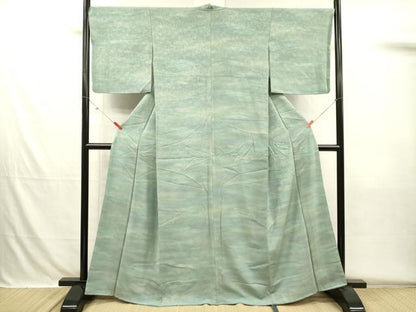 平和屋着物■上質な小紋　花唐草文　暈し染め　正絹　逸品　DABH5721ya