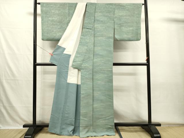 平和屋着物■上質な小紋　花唐草文　暈し染め　正絹　逸品　DABH5721ya