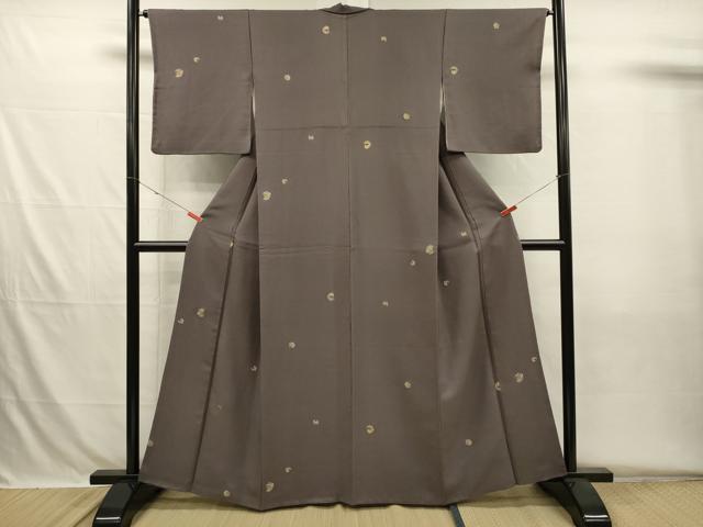 平和屋着物■上質な小紋　花丸文　金彩　正絹　逸品　DABH5722ya