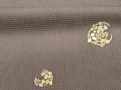 平和屋着物■上質な小紋　花丸文　金彩　正絹　逸品　DABH5722ya
