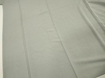 平和屋着物■上質な色無地　霞地紋　千草鼠色　正絹　逸品　DABH5723ya