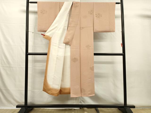 平和屋着物■上質な小紋　地紋起こし　唐草文様　正絹　逸品　DABH5728ya