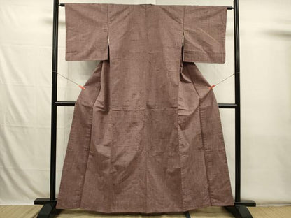 平和屋着物■上質な紬　霞文　正絹　逸品　DABH5734ya