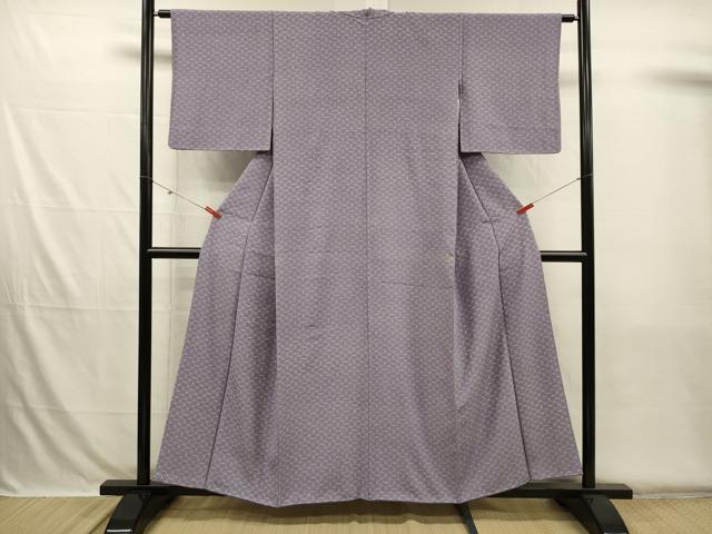 平和屋着物■上質な小紋　幾何学文　正絹　逸品　DABH5735ya