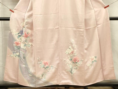 平和屋着物■訪問着　草花文　暈し染め　正絹　逸品　DABH5740ya