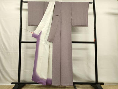 平和屋着物■江戸小紋　鮫小紋柄　鬼しぼ縮緬　正絹　逸品　DABH5741ya