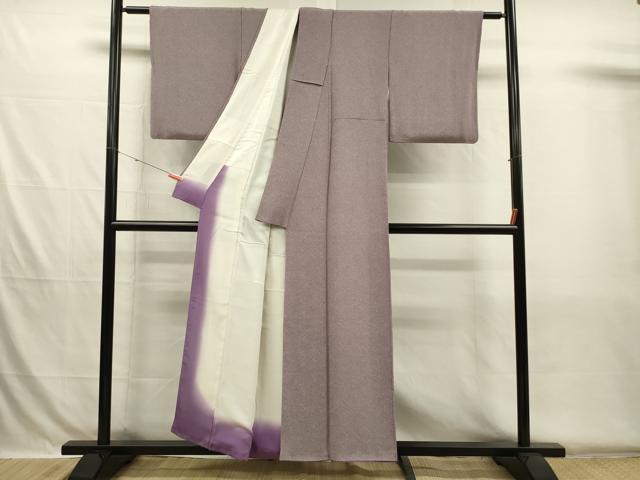 平和屋着物■江戸小紋　鮫小紋柄　鬼しぼ縮緬　正絹　逸品　DABH5741ya