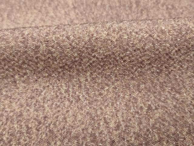 平和屋着物■上質な小紋　霞文　暈し染め　鬼しぼ縮緬　正絹　逸品　未使用　DABH5743ya