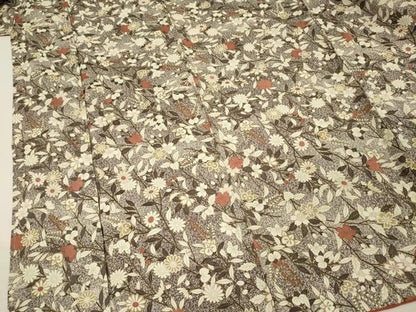 平和屋着物■上質な小紋　草花文　舞桜　金彩　正絹　逸品　DABH5745ya