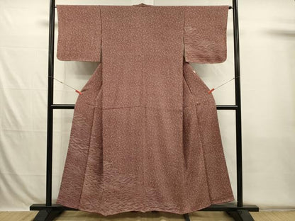 平和屋着物■訪問着　江戸小紋　作家物　松葉花文　正絹　逸品　DABH5750ya
