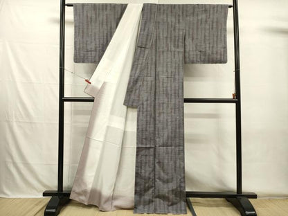 平和屋着物■上質な紬　間道　正絹　逸品　未使用　DABH5753ya