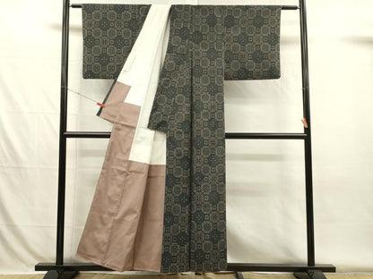 平和屋着物■本場大島紬　蜀江花文　正絹　逸品　DABH5760ya