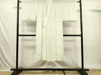 平和屋着物■長襦袢　単衣　舞花文　暈し染め　正絹　逸品　DABH5761ya