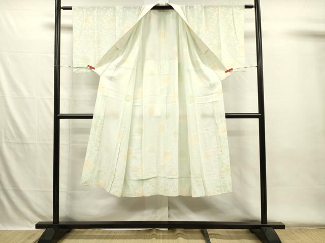 平和屋着物■長襦袢　単衣　舞花文　暈し染め　正絹　逸品　DABH5761ya