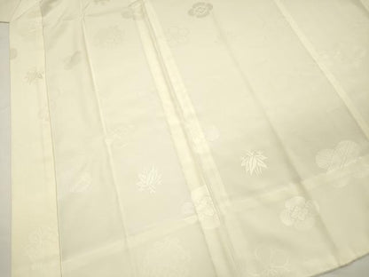 平和屋着物■長襦袢　無双仕立て　家紋地紋　生成り色　洗える着物　DABH5765ya