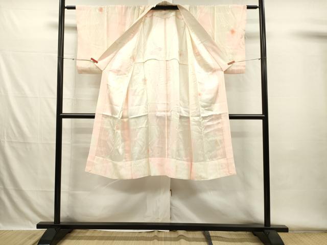 平和屋着物■長襦袢　無双仕立て　絞り　草花文　暈し染め　正絹　逸品　DABH5766ya