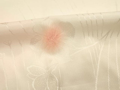 平和屋着物■長襦袢　無双仕立て　絞り　草花文　暈し染め　正絹　逸品　DABH5766ya